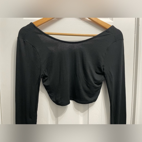 NWT Free People Beach Alia Crop Top Black Size XS Sexy Gothic NWT Y2K Style - Picture 4 of 10